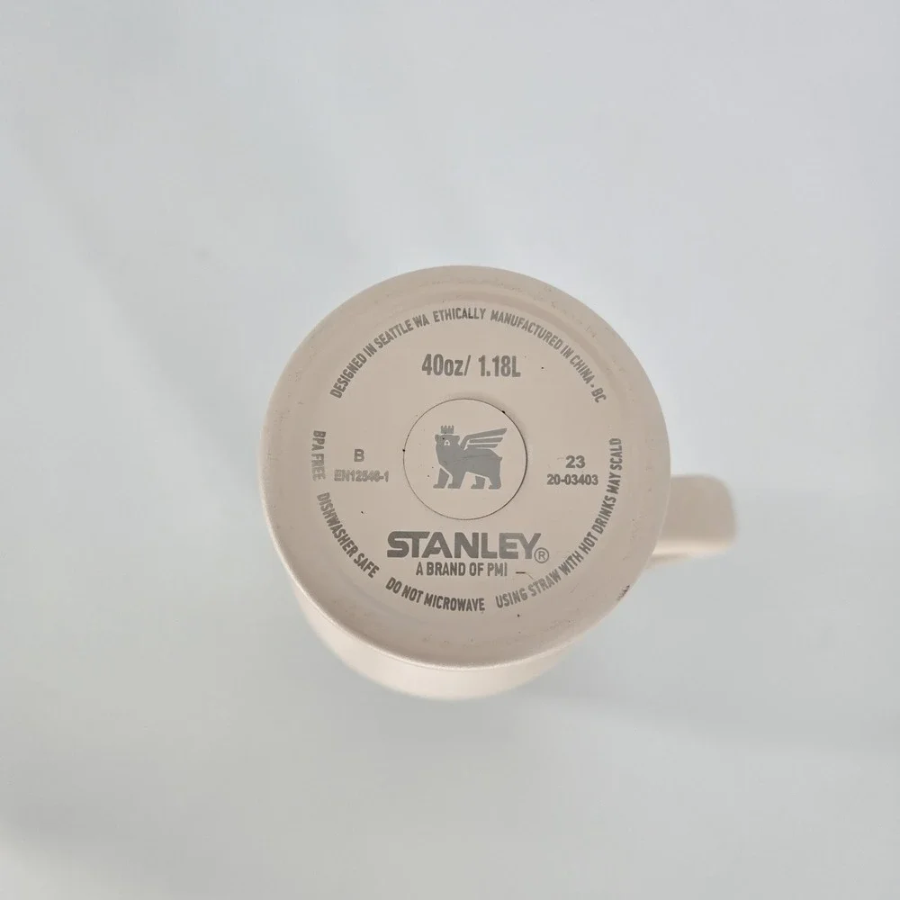 Stanley 40oz Quencher H2.0 Tumbler Blush Pink Handle Cup Aftermarket Lid No Stra - Picture 7 of 11